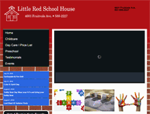 Tablet Screenshot of littleredschoolhousebakersfield.net